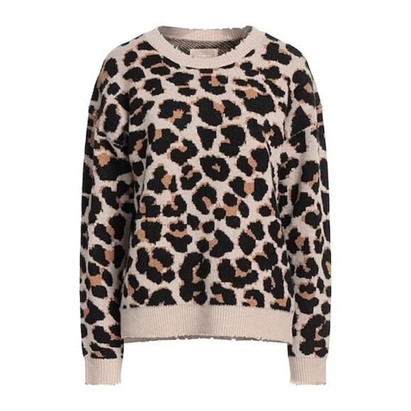Zadig & Voltaire Sweater Top Womens Small Cheetah Leopard 100% Cashmere $640 - Picture 1 of 9